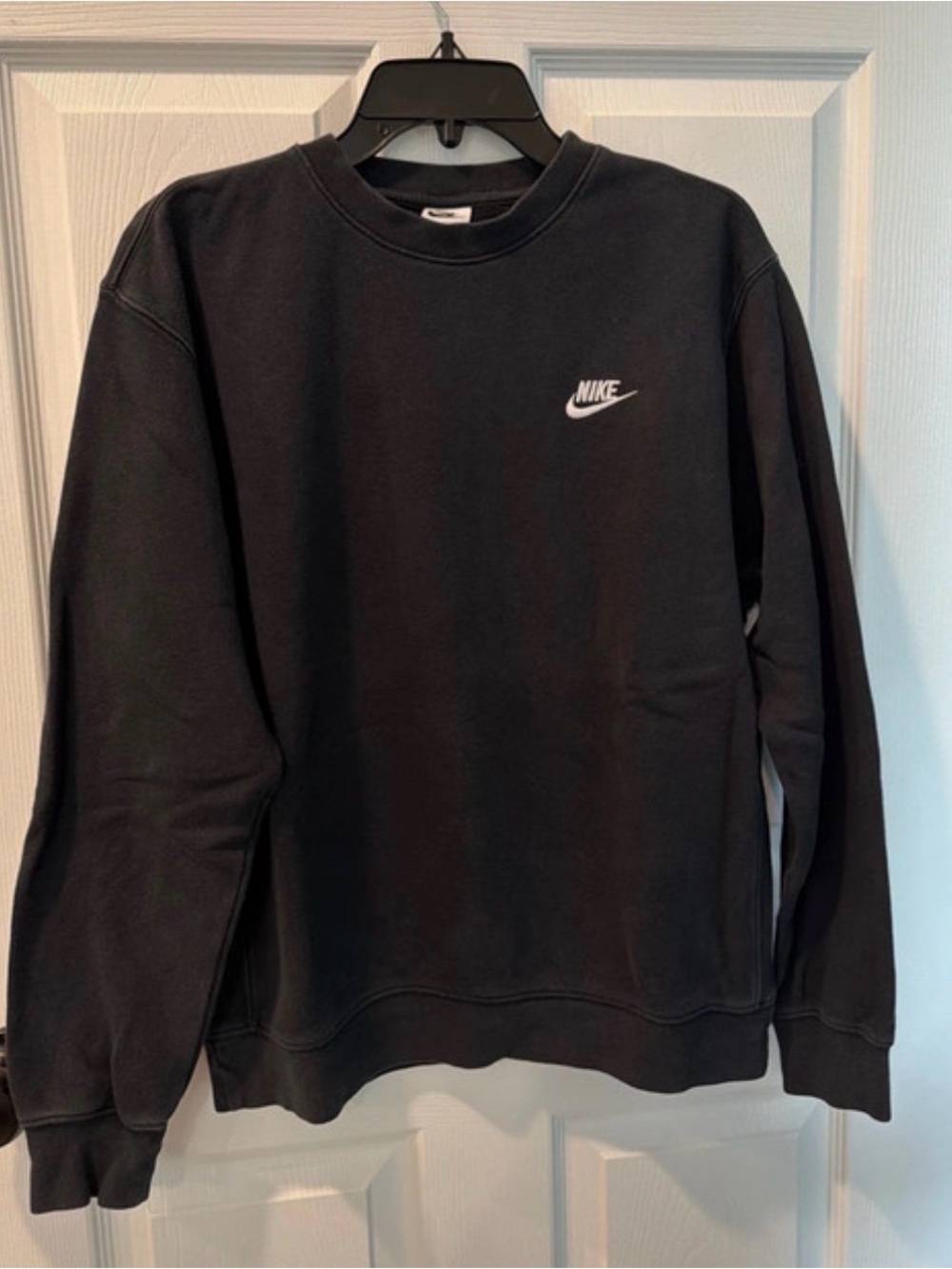 Nike Black Crewneck Sweatshirt with White Logo